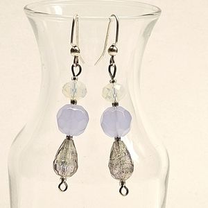 Dreamy Purple Beaded Earrings